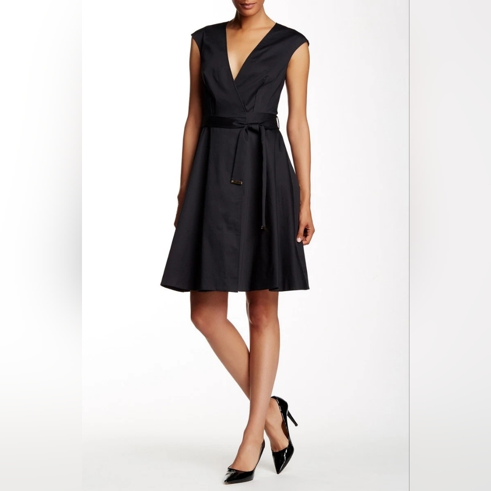 Elegant Black Wrap Dress
